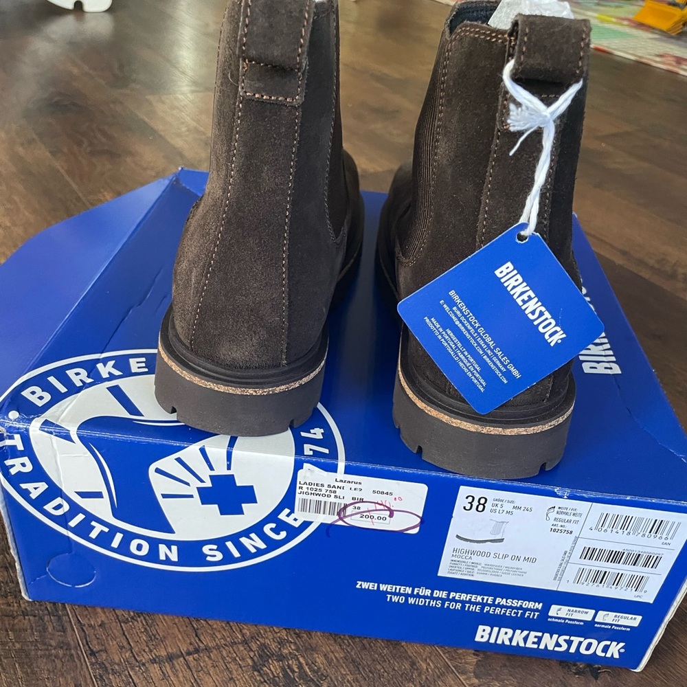 Birkenstock Highwood Slip On Mid Mocca - Picture 3 of 6